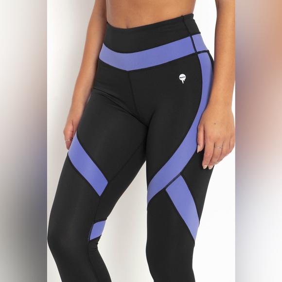 RARE NWT Blackmilk Power Up Peri Splice HW Panelled Ninja Pants ~ LIMITED Size M - Picture 3 of 16